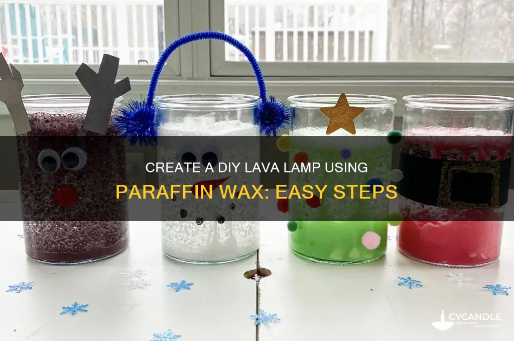 how to make a lava lamp with paraffin wax