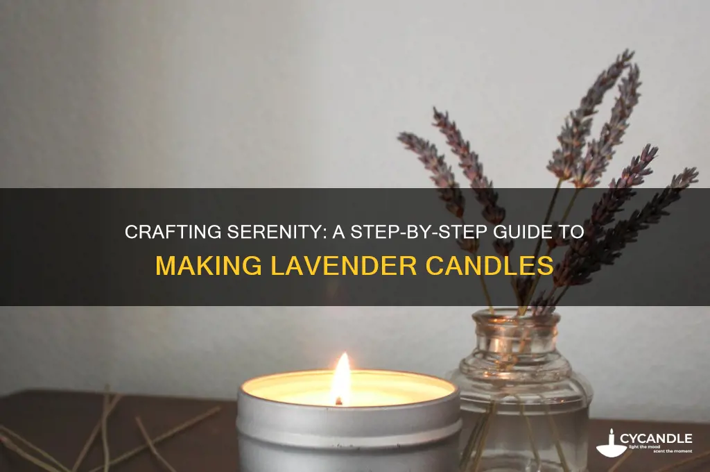 how to make a lavander candle