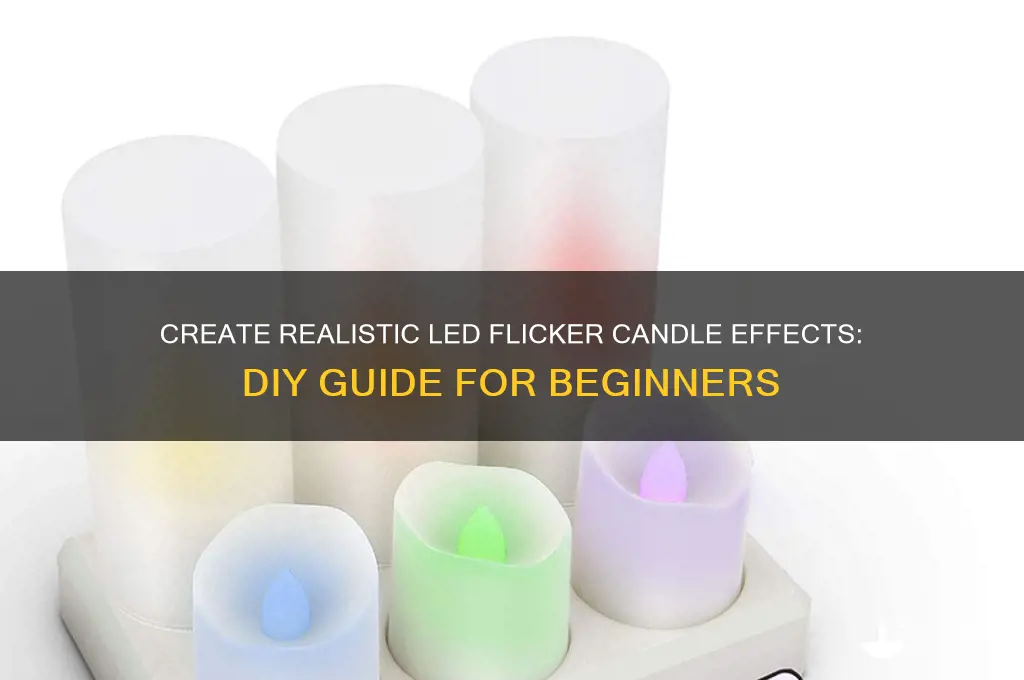 how to make a led flicker candle