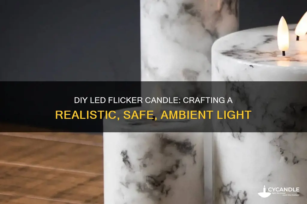 how to make a led flickr candle