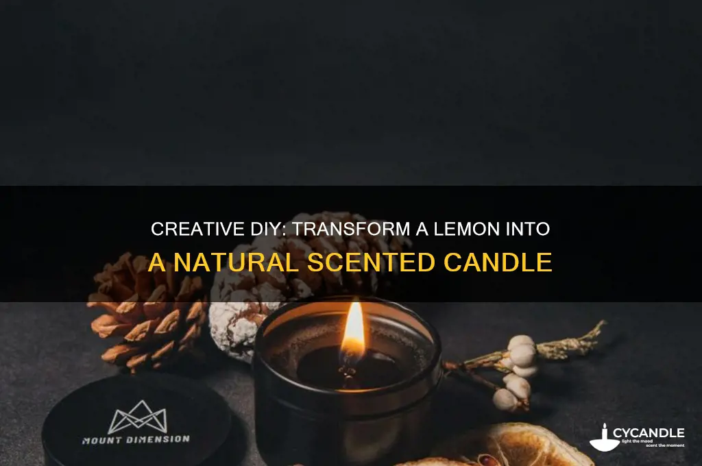 how to make a lemon into a candle