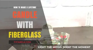 Crafting Everlasting Light: DIY Lifetime Candle with Fiberglass Guide