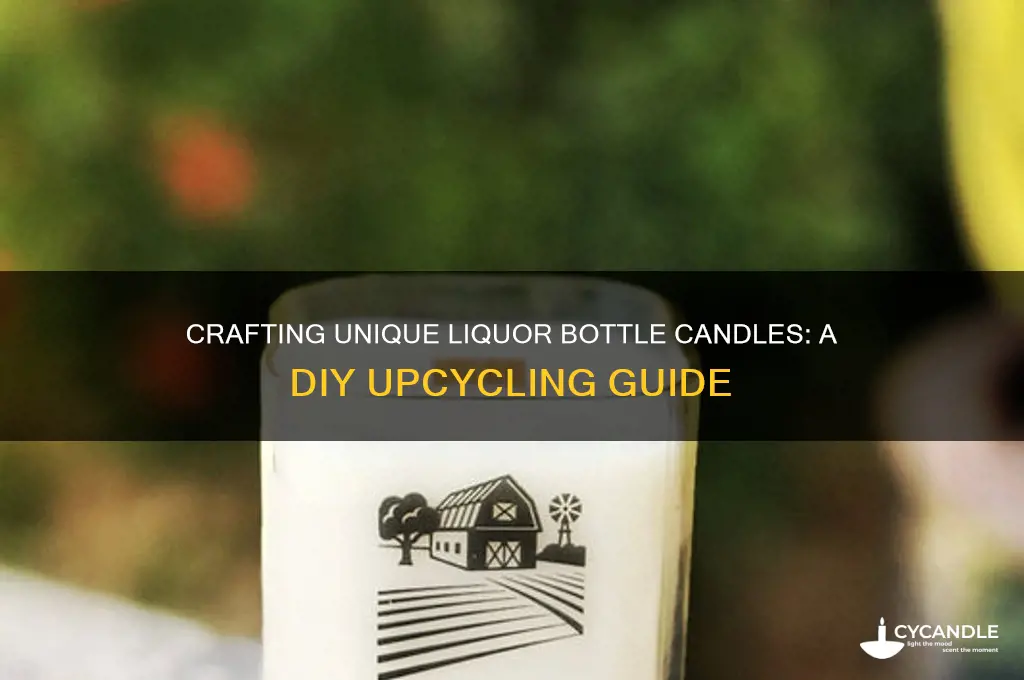 how to make a liquor bottle candle