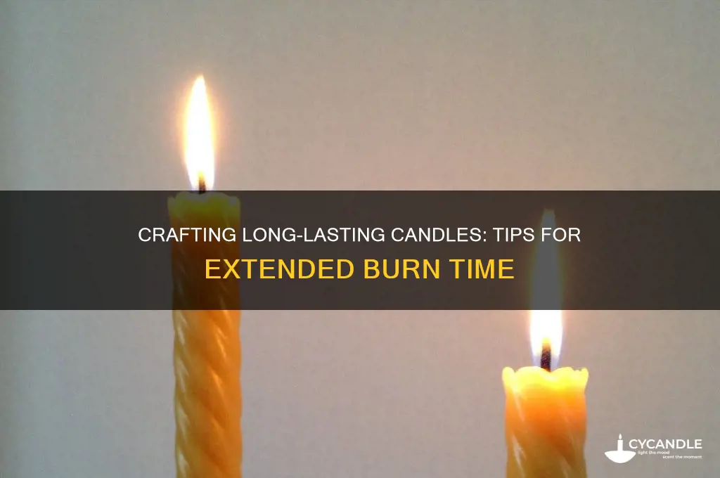 how to make a long burning candle