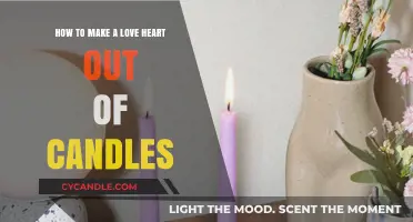 Crafting Romantic Ambiance: DIY Love Heart Candle Arrangement Guide