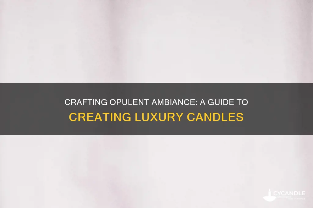 how to make a luxury candle