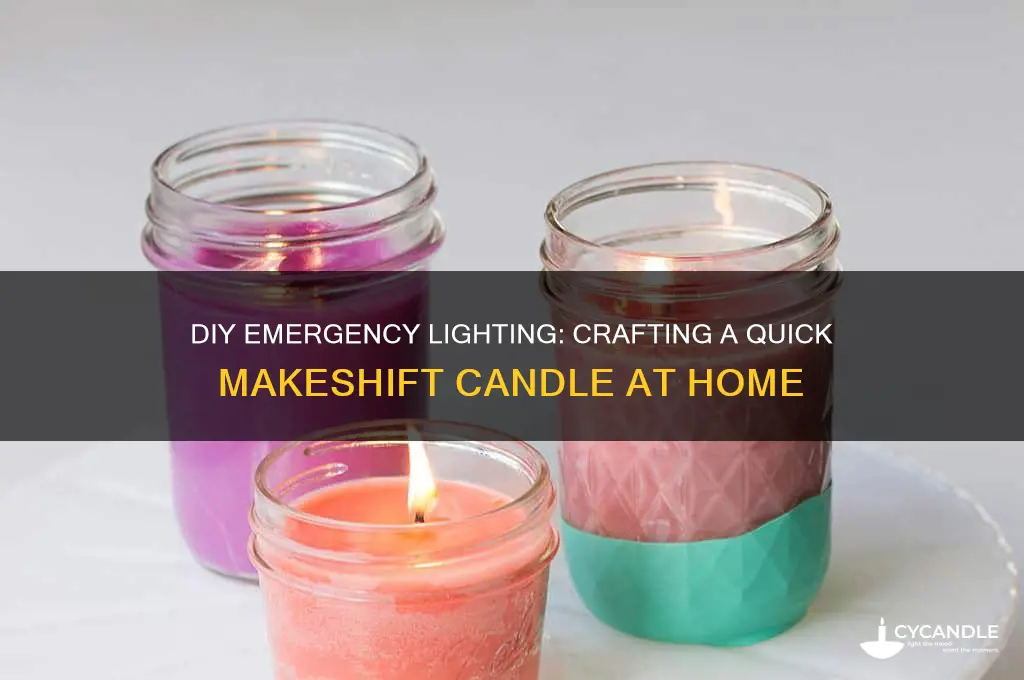 how to make a makeshift candle