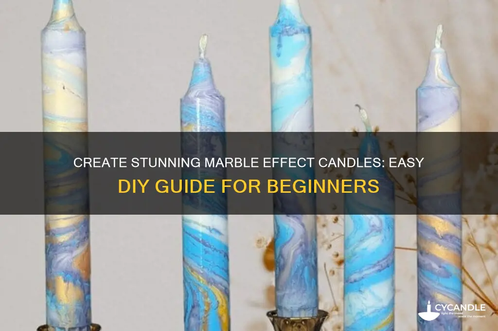 how to make a marble effect candle