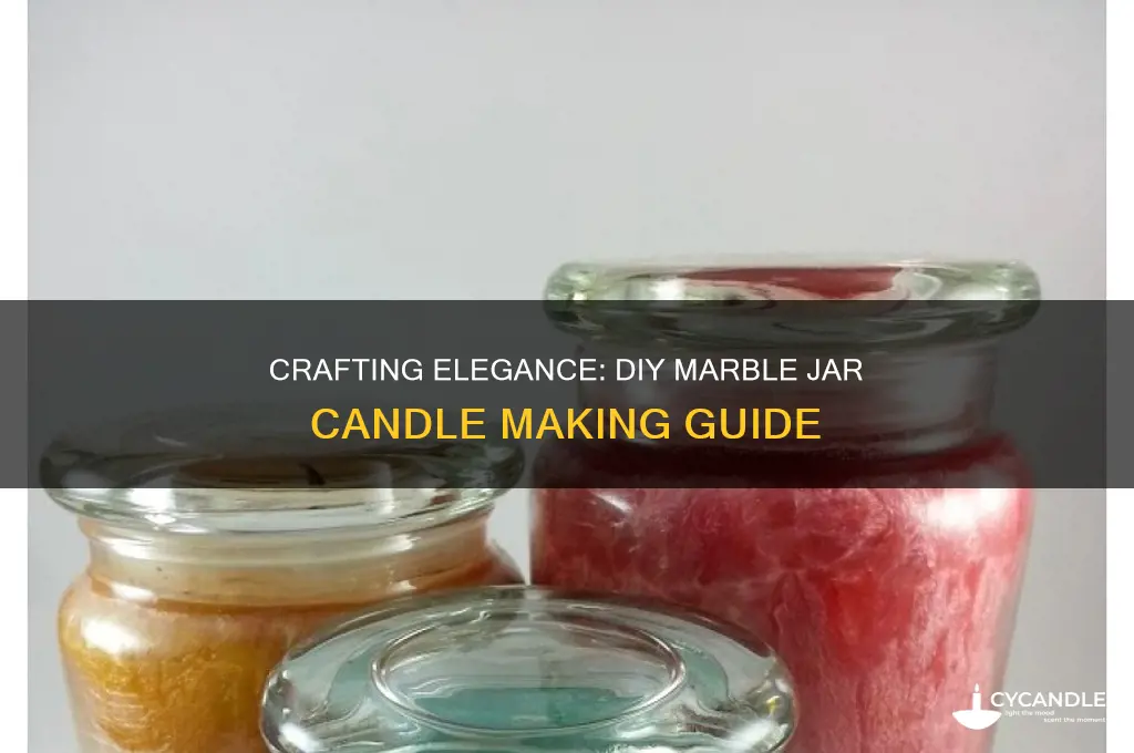 how to make a marble jar candle