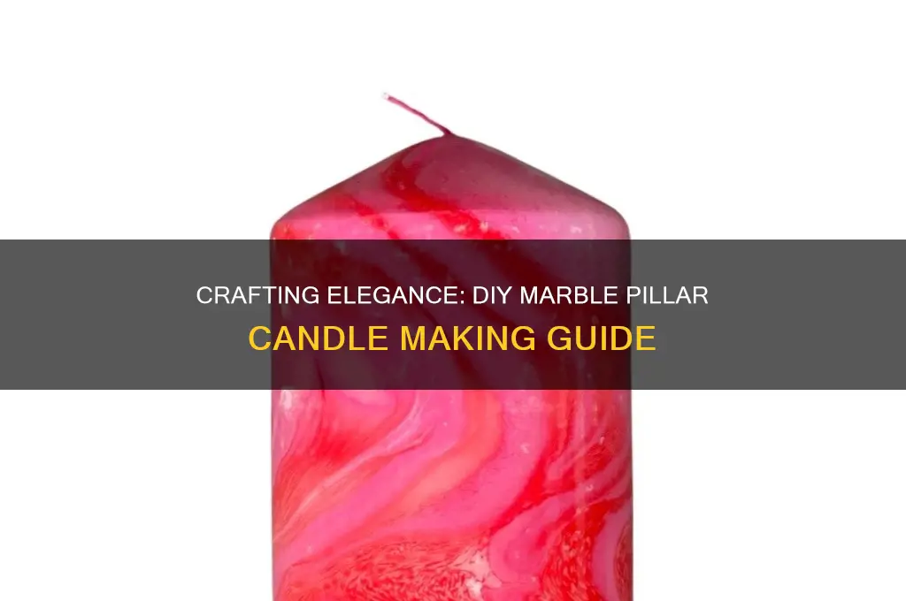 how to make a marble pillar candle