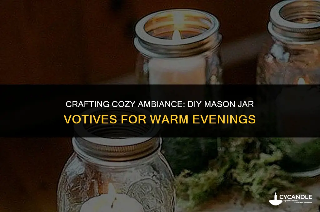how to make a mason jar votive