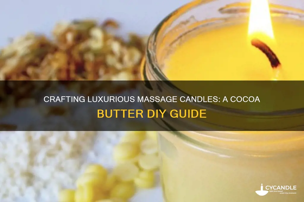 how to make a massage candle with cocoa butter