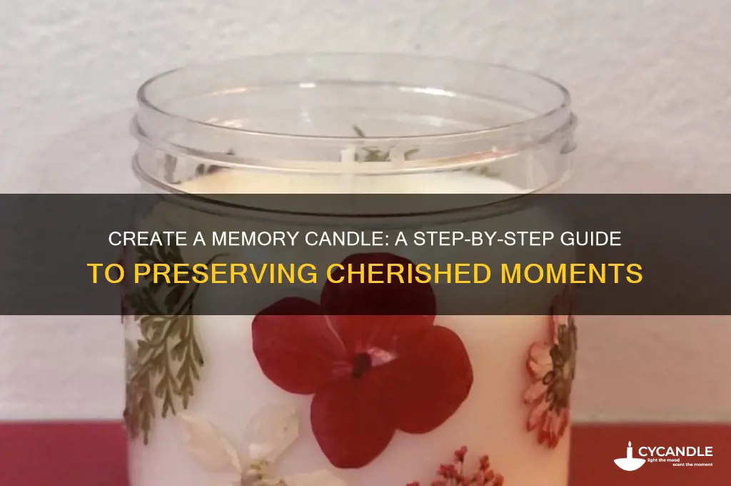 how to make a memory candle
