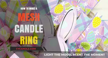 Crafting a Stunning Mesh Candle Ring: Easy DIY Guide