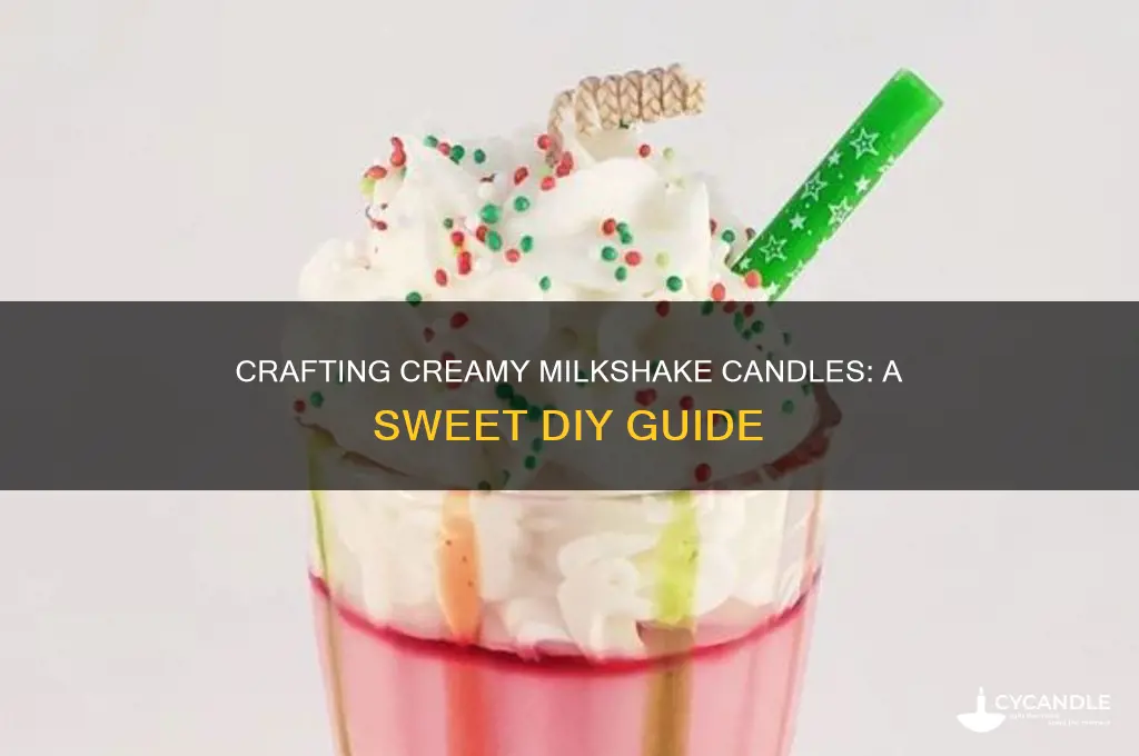 how to make a milkshake candle