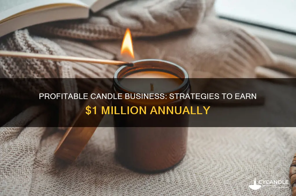 how to make a million dollars a year selling candles