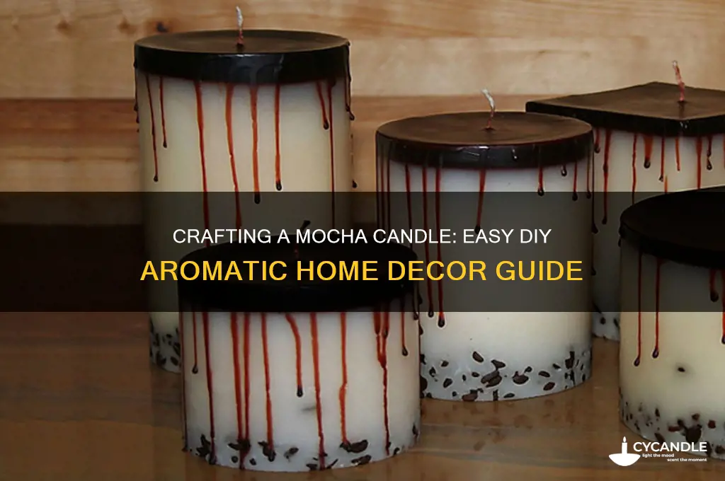 how to make a mocha candle