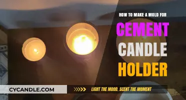 Crafting Cement Candle Holders: A Step-by-Step Mold-Making Guide