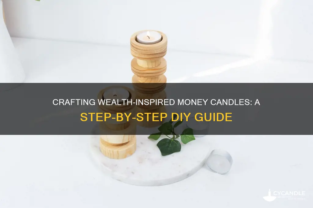 how to make a money candle