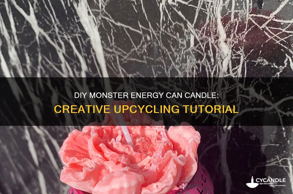 how to make a monster can candle