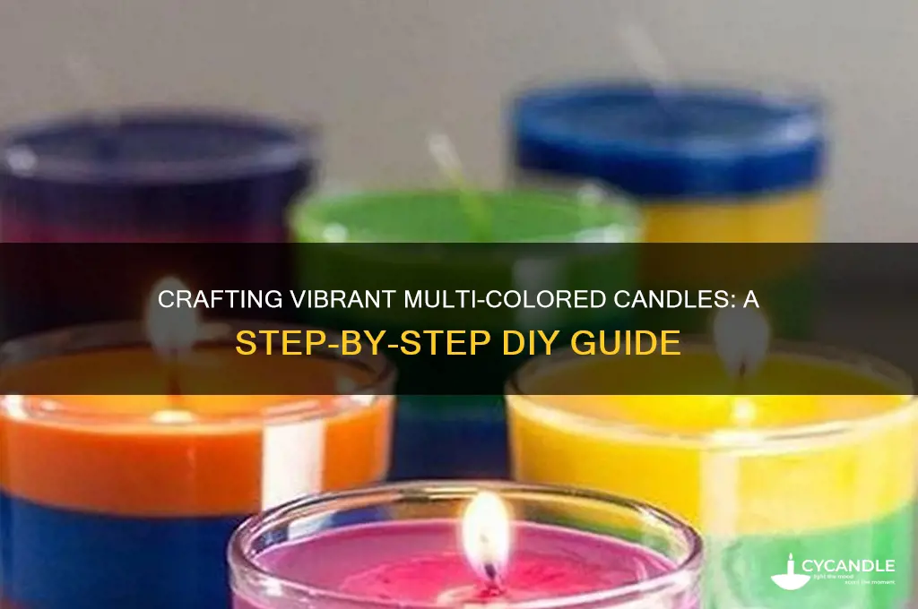how to make a multi colored candle