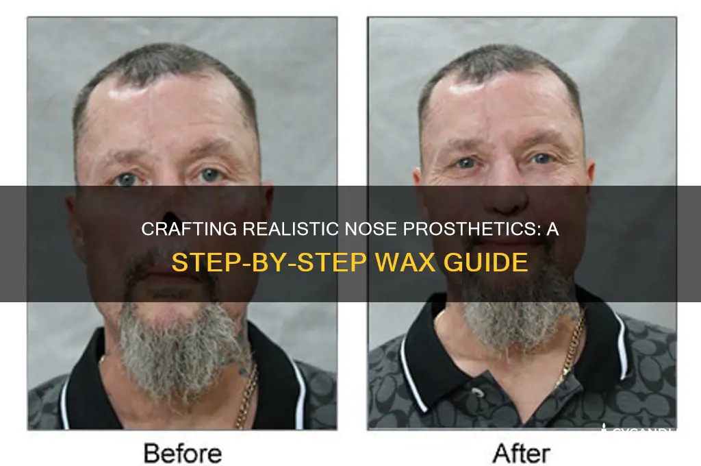how to make a nose prosthetic with wax