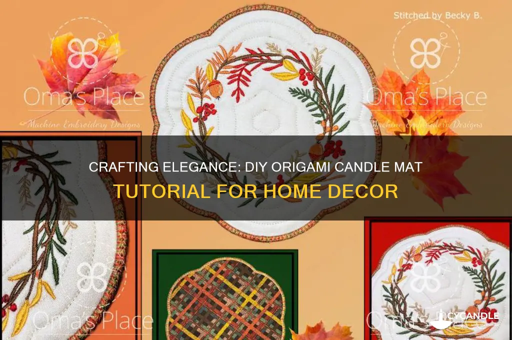 how to make a orgami candle mat