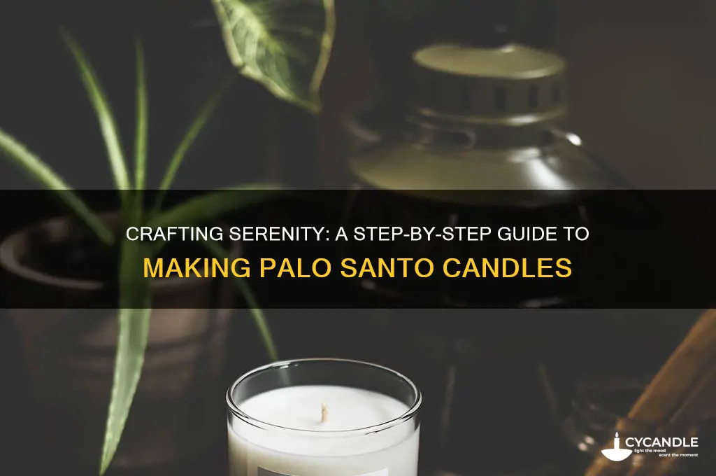 how to make a palo santo candle