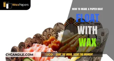 Wax-Coated Paper Boat: Simple Steps for Floating Fun