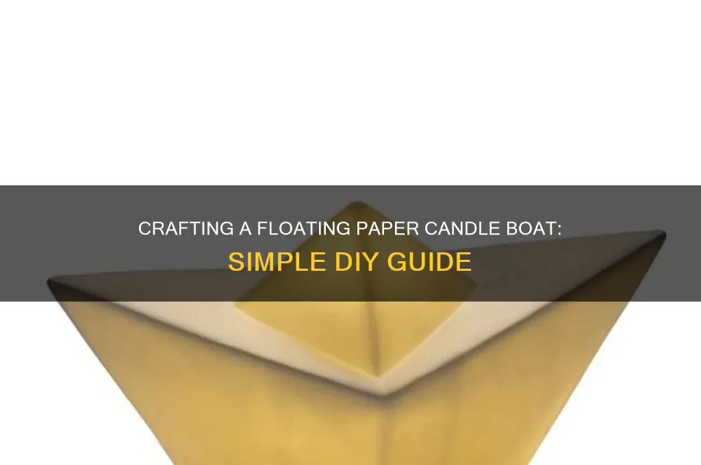 how to make a paper candle boat