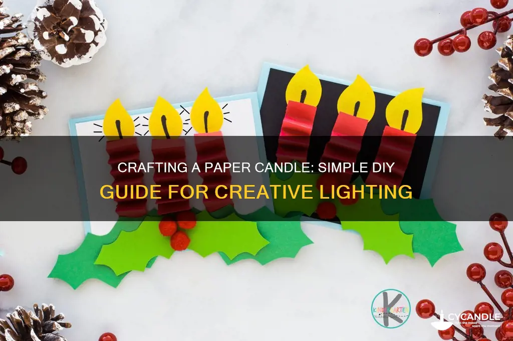 how to make a paper candle