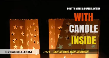 Crafting a Glowing Paper Lantern with a Candle Inside