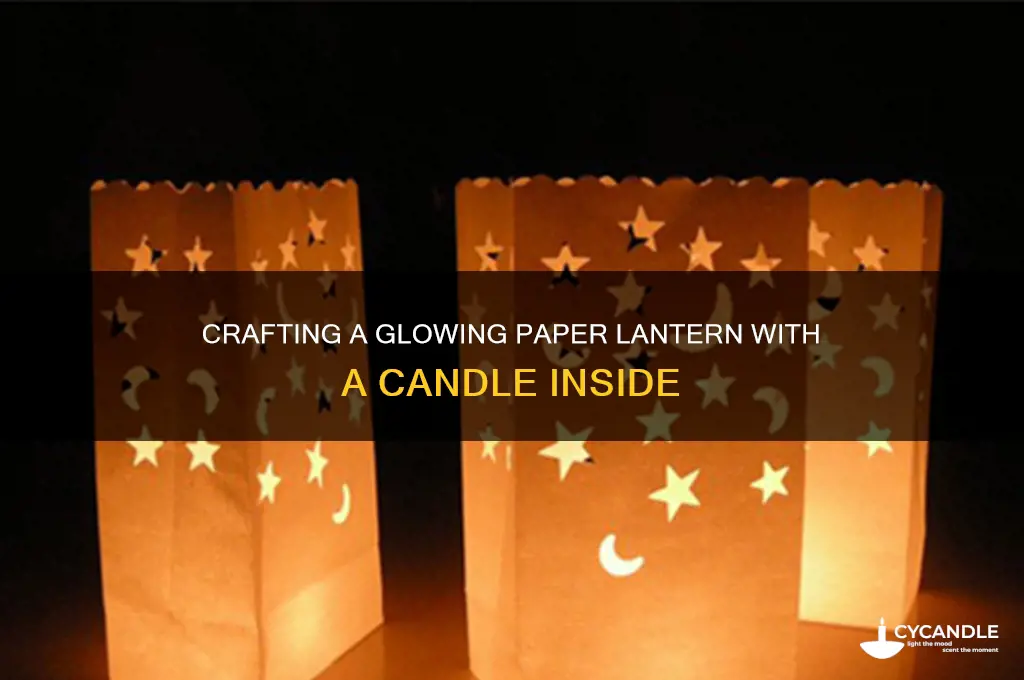 how to make a paper lantern with candle inside