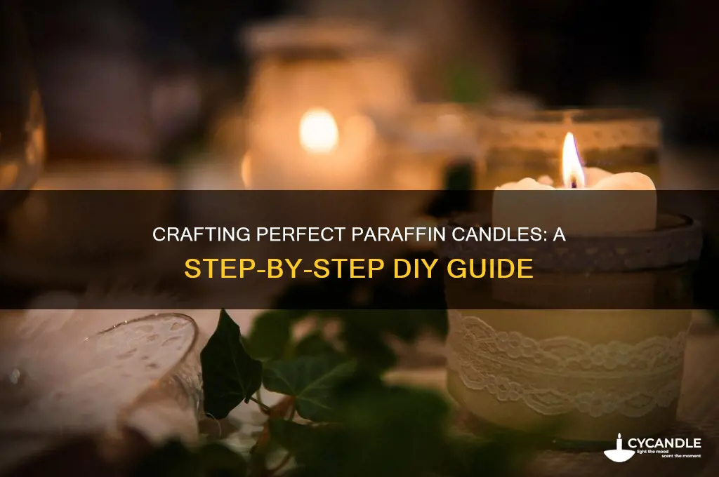 how to make a paraffin candle