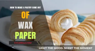 Crafting Wax Paper Pastry Cones: A Simple DIY Baking Guide