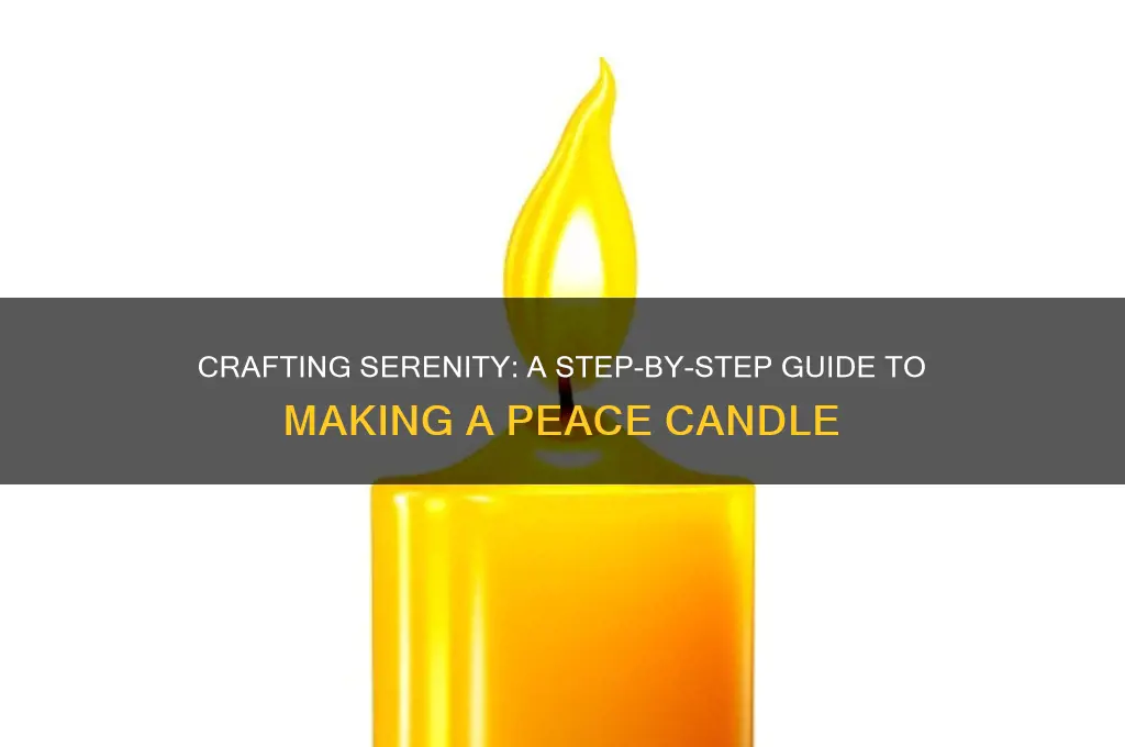 how to make a peace candle