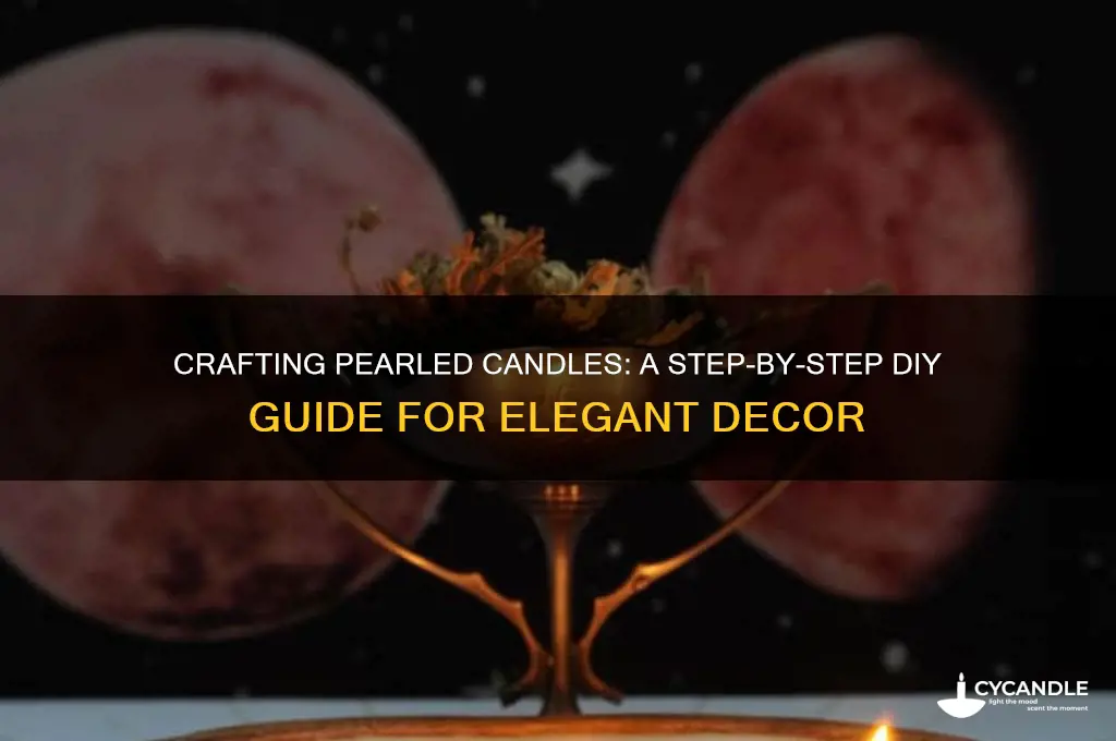 how to make a pearled candle