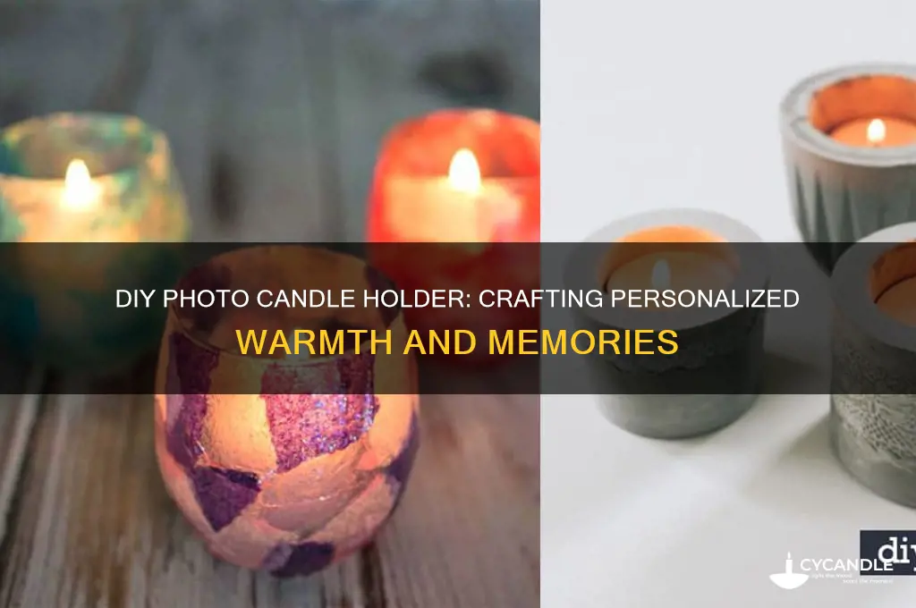 how to make a photo candle holder