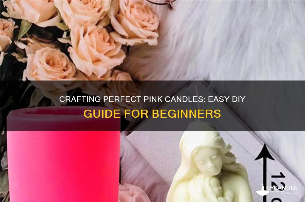 how to make a pink candle