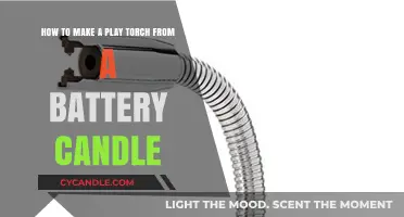 Craft a Play Torch Using a Battery-Operated Candle Safely