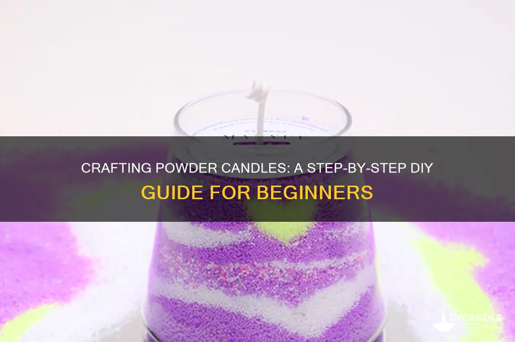 how to make a powder candle