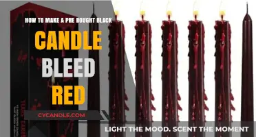 Transforming Black Candles: Techniques to Make Pre-Bought Candles Bleed Red