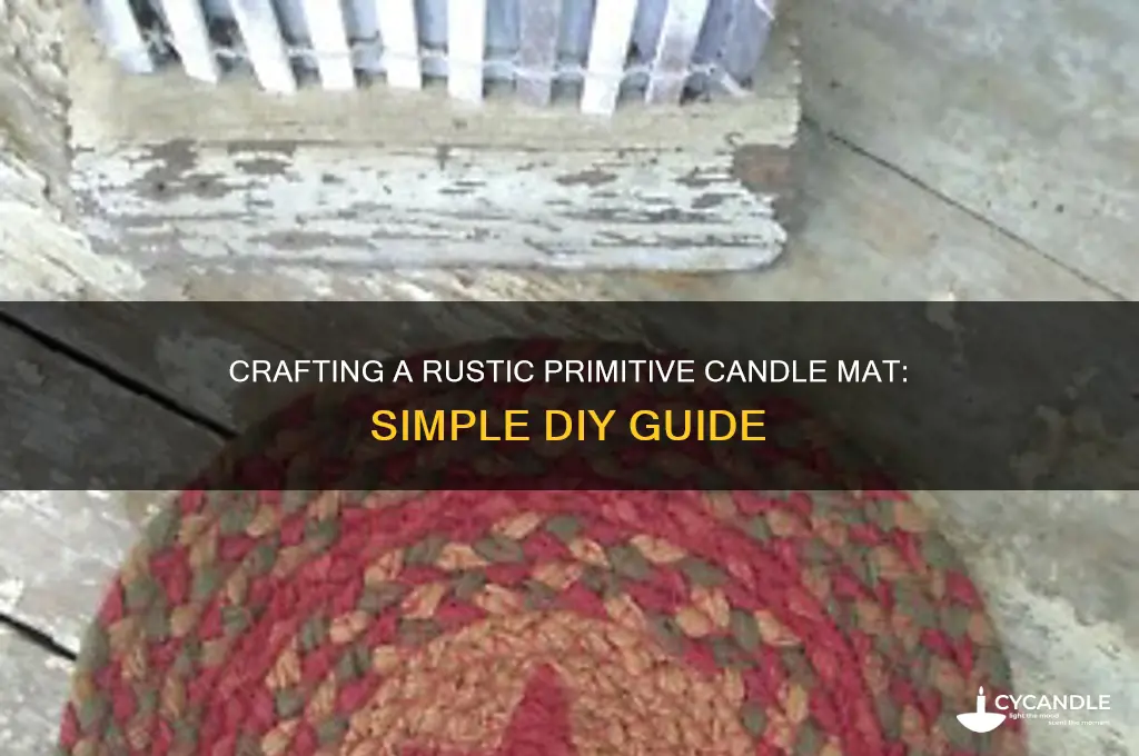 how to make a primitive candle mat