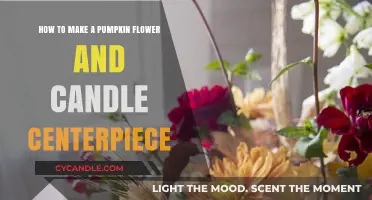 Elegant Pumpkin Flower and Candle Centerpiece DIY Guide