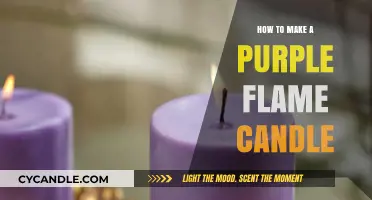 Crafting Vibrant Purple Flame Candles: A Step-by-Step DIY Guide