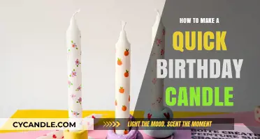 DIY Birthday Candle: Quick, Easy, and Festive Homemade Craft Idea