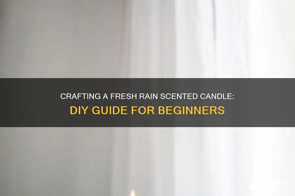how to make a rain scented candle