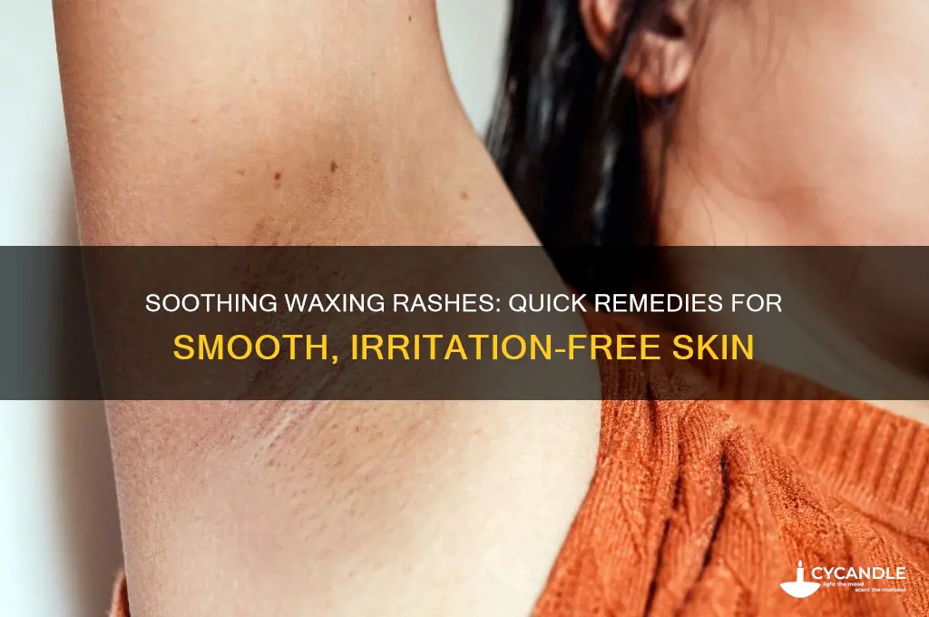 how to make a rash from waxing go away