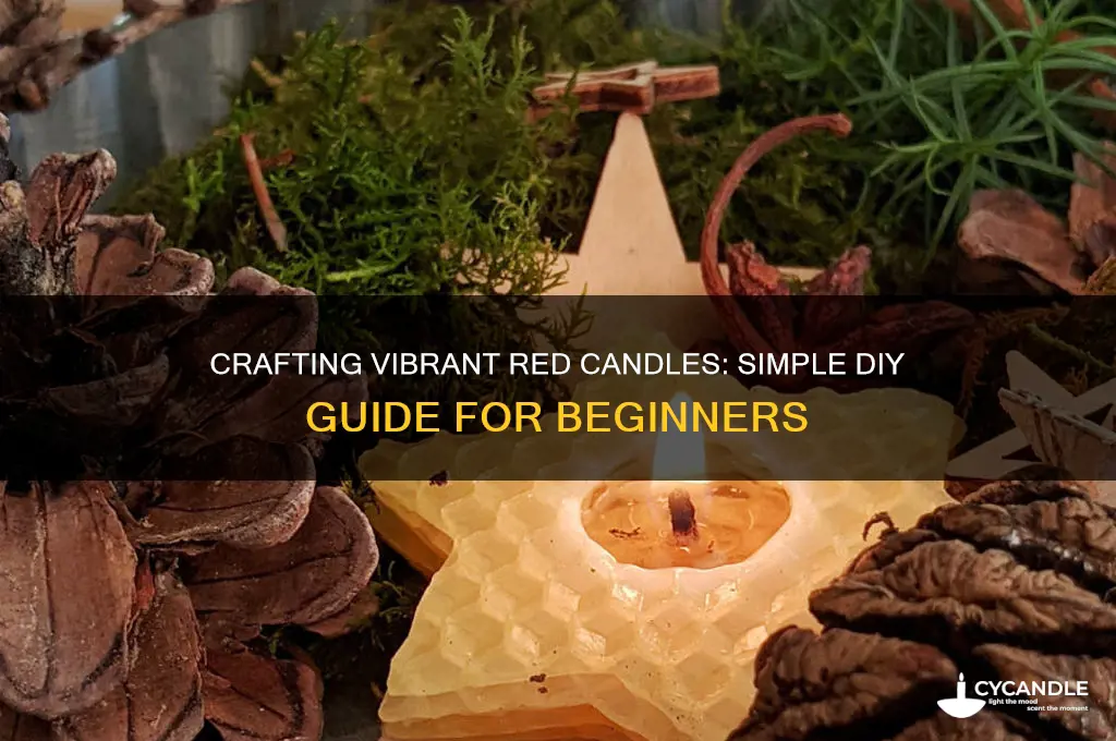 how to make a red candle