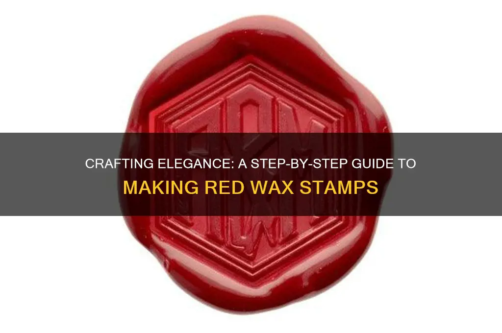 how to make a red wax stamp